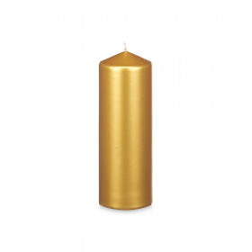Candle Golden 7 x 20 x 7 cm (12 Units)