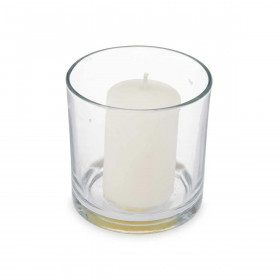 Scented Candle 10 x 10 x 10 cm (6 Units) Glass Cotton