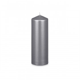 Candle Silver 7 x 20 x 7 cm (12 Units)