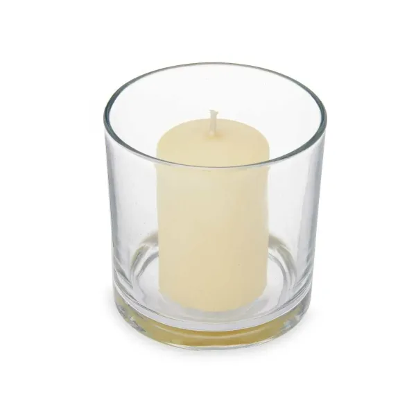 Scented Candle 10 x 10 x 10 cm (6 Units) Glass Vanilla