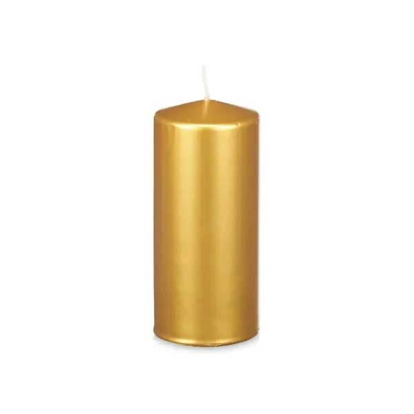 Candle Golden 9 x 20 x 9 cm (8 Units)