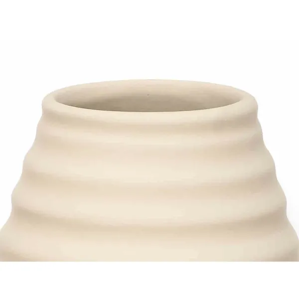 Vase Beige Ceramic 22 x 44 x 22 cm (2 Units) Stripes