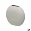 Vase Grey Ceramic 29 x 26 x 11 cm (4 Units) Circular