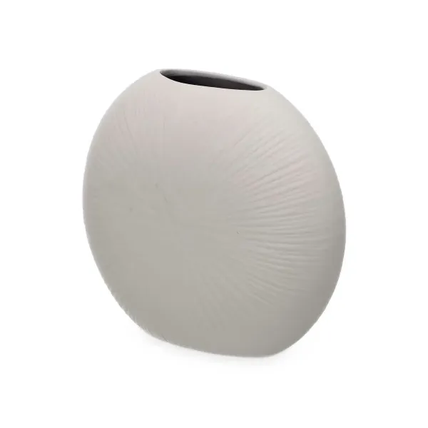 Vase Grey Ceramic 29 x 26 x 11 cm (4 Units) Circular