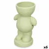 Decorative Figure Green 16 x 25 x 12 cm Vase (6 Units)
