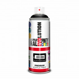 Spray paint Pintyplus Evolution RAL 9004 Signal Black 400 ml Matt