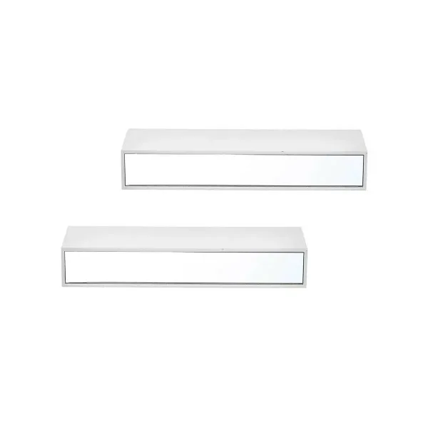 Shelves MDF Wood 2 Pieces Mirror Set (4 Units)