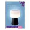 LED Lamp with Bluetooth Speaker and Wireless Charger Lumineo 894415 Black 22,5 cm Rechargeable