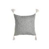 Cushion Home ESPRIT White Grey Tassels Boho 45 x 15 x 45 cm