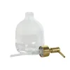 Soap Dispenser Home ESPRIT Transparent Golden Aluminium Crystal ABS 10 x 10 x 18 cm