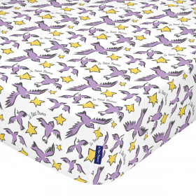 Fitted sheet HappyFriday LE PETIT PRINCE Multicolour 70 x 140 x 14 cm Birds