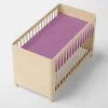 Fitted sheet HappyFriday BASIC KIDS Lilac 70 x 140 x 14 cm
