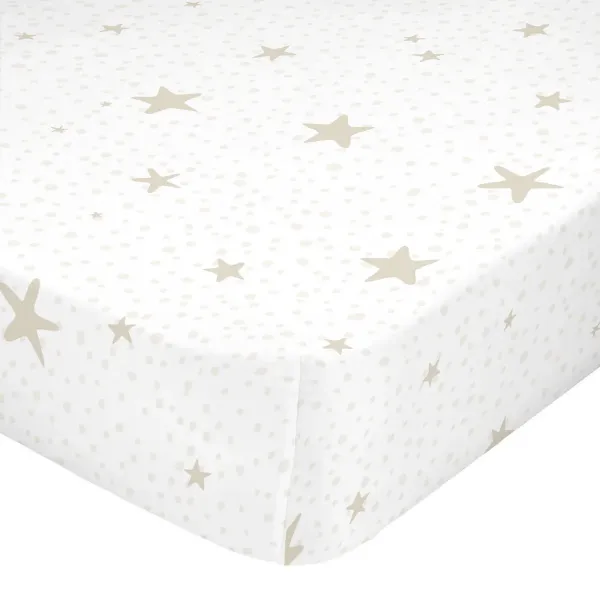 Fitted sheet HappyFriday BASIC KIDS Beige 90 x 200 x 32 cm