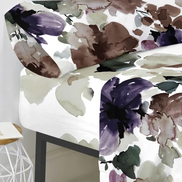 Fitted sheet HappyFriday Sunset garden Multicolour 105 x 200 x 32 cm