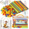 Fitted sheet HappyFriday BASIC KIDS Pink 105 x 200 x 32 cm