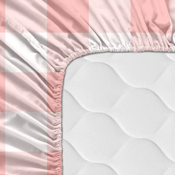 Fitted sheet HappyFriday BASIC KIDS Pink 105 x 200 x 32 cm