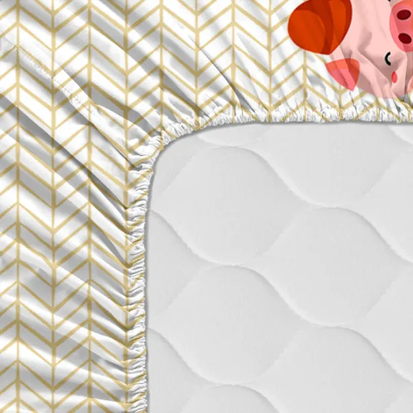 Fitted sheet HappyFriday MR FOX Multicolour 105 x 200 x 32 cm