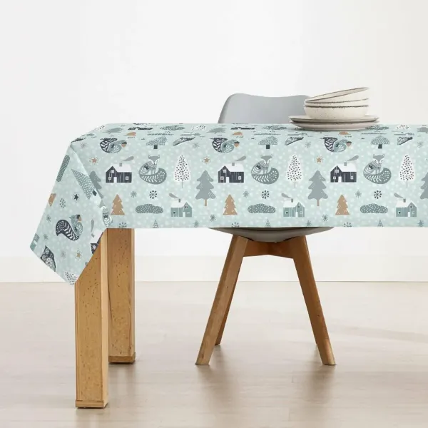 Stain-proof resined tablecloth Belum Merry Christmas Multicolour 100 x 150 cm