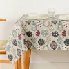 Stain-proof resined tablecloth Belum Merry Christmas Multicolour 150 x 150 cm