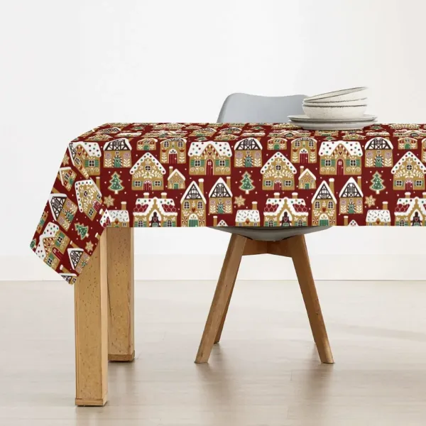 Stain-proof resined tablecloth Belum Merry Christmas Multicolour 100 x 150 cm