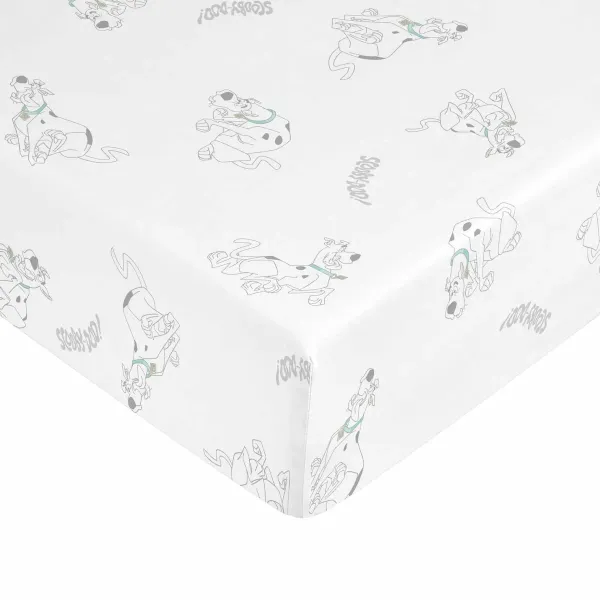 Fitted bottom sheet Scooby-Doo Multicolour Single