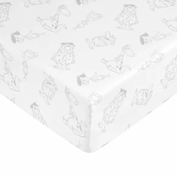 Fitted bottom sheet The Flinstones Multicolour Single