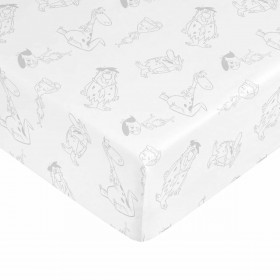 Fitted bottom sheet The Flinstones Multicolour Single