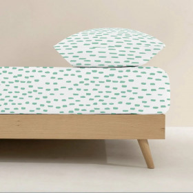 Fitted bottom sheet Kids&Cotton Urko Multicolour