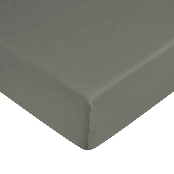 Fitted bottom sheet Decolores Liso Anthracite Dark grey Super king