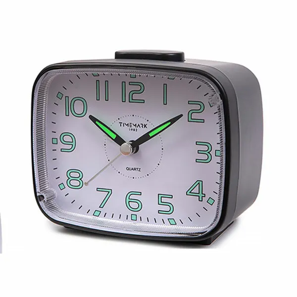 Analoginen herätyskello Timemark 12 x 9,5 x 6,5 cm Musta Klassinen