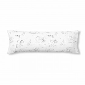 Pillowcase Tom & Jerry White Multicolour 175 Threads 65 x 65 cm