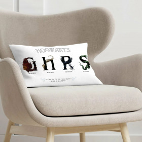 Cushion cover Harry Potter Shields White Multicolour 30 x 50 cm
