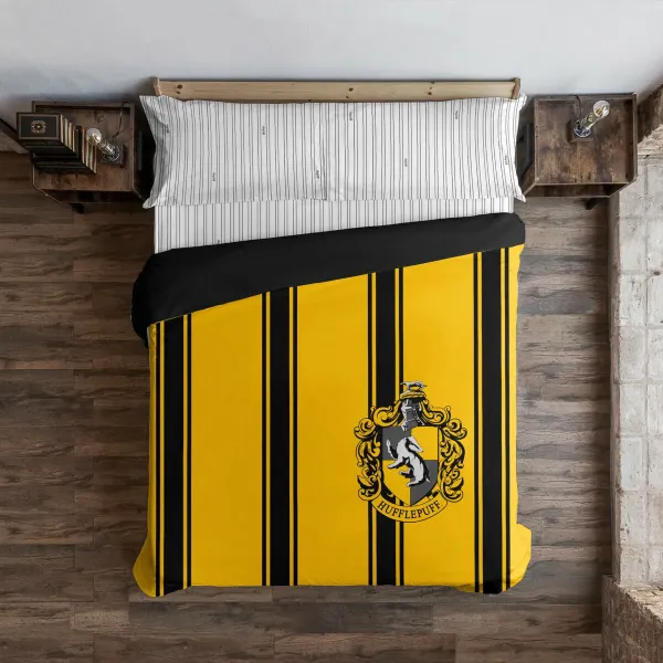 Nordic cover Harry Potter Hufflepuff Yellow Black Multicolour 175 Threads 155 x 220 cm Single
