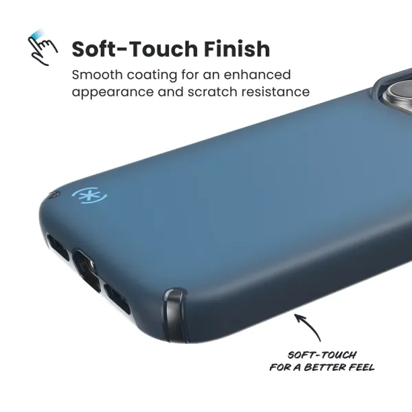 Speck Presidio Lux MagSafe - Case iPhone 17 Pro (Deep Sea Fade / Black / Spell Blue)