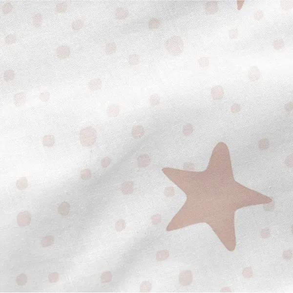 Cushion HappyFriday Basic Pink Star Stars 50 x 50 cm