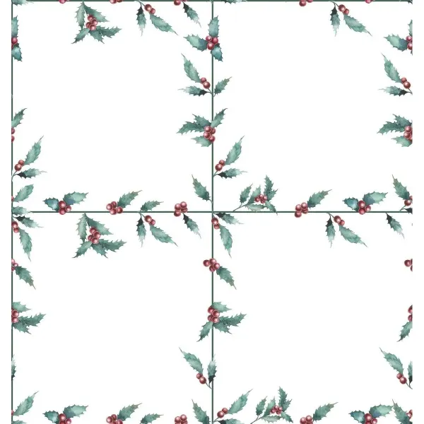 Table Runner Belum terciopelo White Christmas 1 Multicolour Christmas
