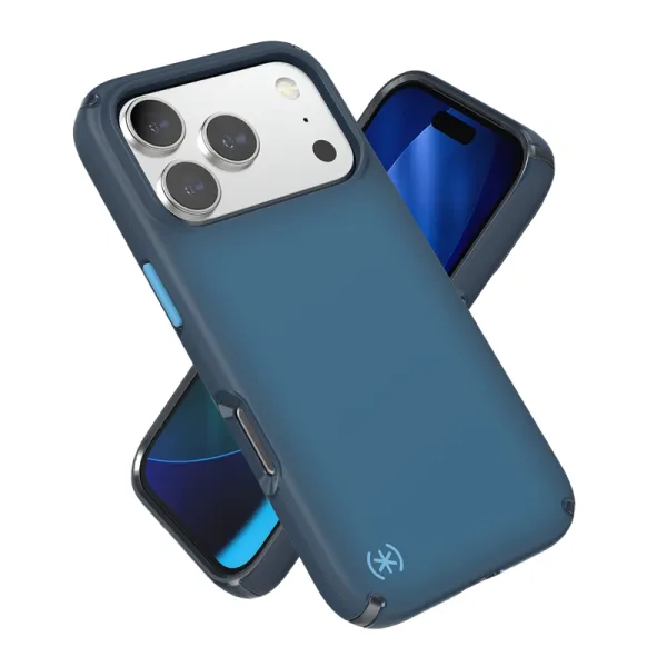 Speck Presidio Lux MagSafe - Case iPhone 17 Pro (Deep Sea Fade / Black / Spell Blue)