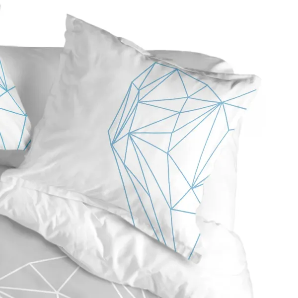 Pillowcase HappyFriday Blanc Heart Multicolour 80 x 80 cm