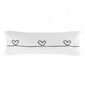 Pillowcase HappyFriday Blanc My Love Multicolour Single 45 x 110 cm