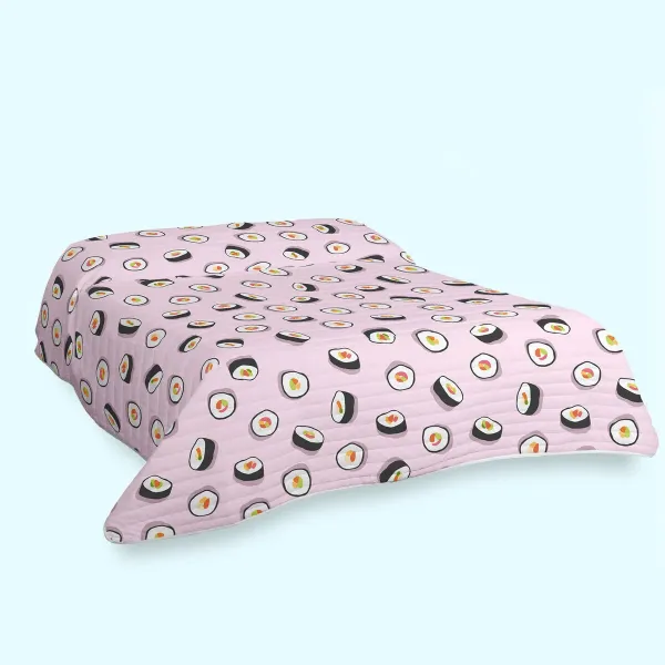 Bedspread (quilt) HappyFriday Aware Multicolour Sushi 260 x 260 cm