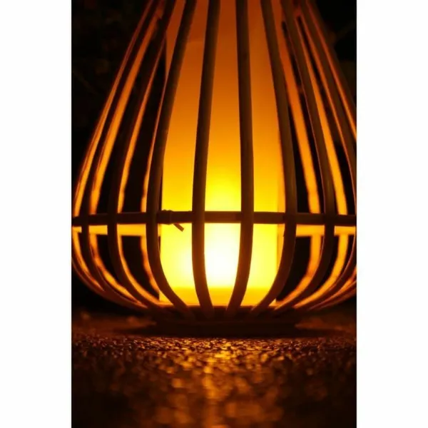 Solar lamp Beige Flame effect