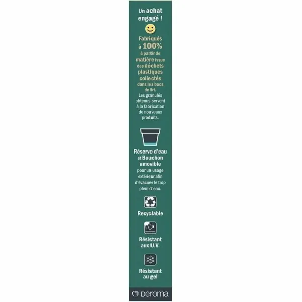 Plant pot Deroma White Ø 35 cm