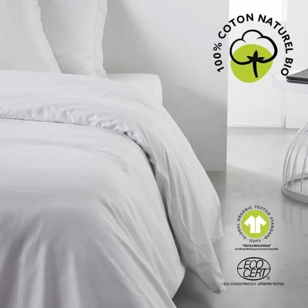 Left long arm chaise longue cover Eysa JAZ White 180 x 120 x 360 cm