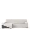 Left long arm chaise longue cover Eysa JAZ White 180 x 120 x 360 cm