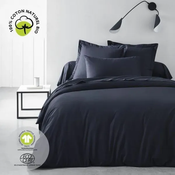 Fitted bottom sheet TODAY Navy Blue 180 x 200 cm