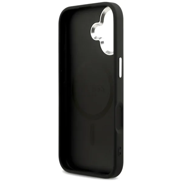 Guess Peony Hot Stamp Script MagSafe - Case iPhone 17 (black)