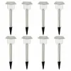 Solar lamp Lumisky Alesia LED Silver Stainless steel Cool White (8 Units)