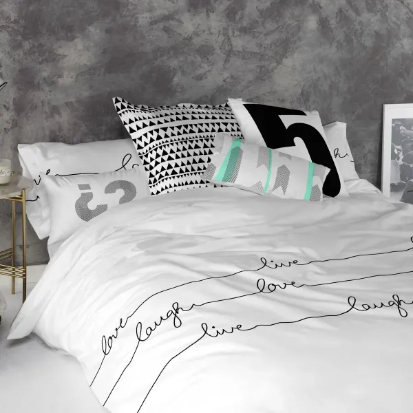 Cushion cover HappyFriday Blanc Team Multicolour 60 x 60 cm