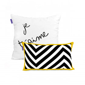 Cushion cover HappyFriday Blanc Star Multicolour 2 Pieces