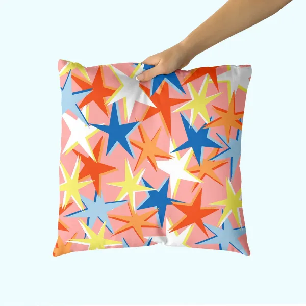 Cushion cover HappyFriday Aware Do it Multicolour 50 x 50 cm 2 Pieces
